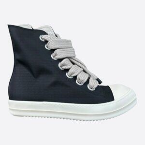 Rick Owens Black & White Jumbo Lace High Top Sneakers